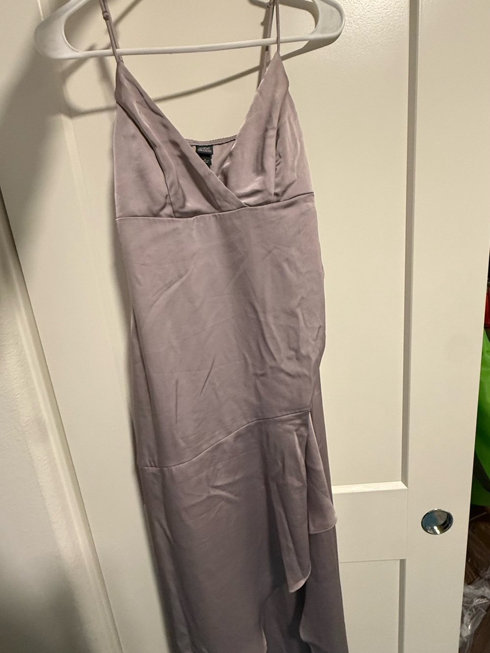 wild fable Satin Slip Maxi Dress in Lavender Gray